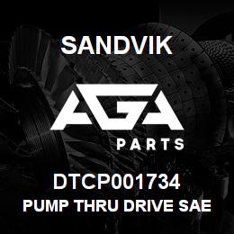 DTCP001734 Sandvik PUMP THRU DRIVE SAE B KIT FOR | AGA Parts