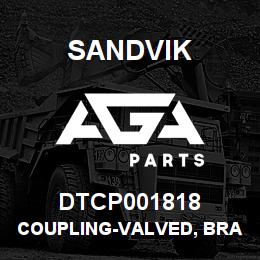 DTCP001818 Sandvik COUPLING-VALVED, BRASS | AGA Parts