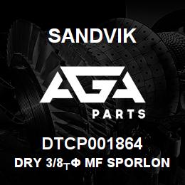 DTCP001864 Sandvik DRY 3/8┬Ф MF SPORLON | AGA Parts