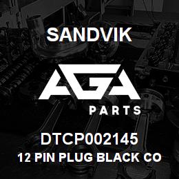 DTCP002145 Sandvik 12 PIN PLUG BLACK CODE B | AGA Parts