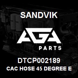DTCP002189 Sandvik CAC HOSE 45 DEGREE ELBOW4 | AGA Parts