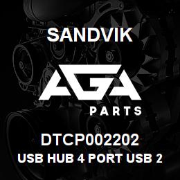 DTCP002202 Sandvik USB HUB 4 PORT USB 2.0 | AGA Parts