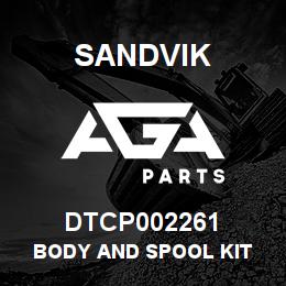 DTCP002261 Sandvik BODY AND SPOOL KIT | AGA Parts