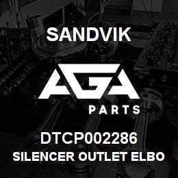 DTCP002286 Sandvik SILENCER OUTLET ELBOW, ENGINE | AGA Parts