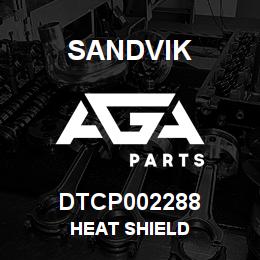 DTCP002288 Sandvik HEAT SHIELD | AGA Parts