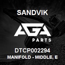 DTCP002294 Sandvik MANIFOLD - MIDDLE, ENGINE INSULATI | AGA Parts