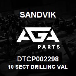 DTCP002298 Sandvik 10 SECT DRILLING VALVE | AGA Parts