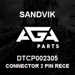 DTCP002305 Sandvik CONNECTOR 2 PIN RECEPTACLE SHRK AD | AGA Parts