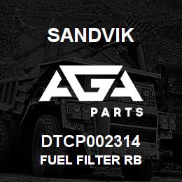 DTCP002314 Sandvik FUEL FILTER RB | AGA Parts