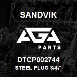 DTCP002744 Sandvik STEEL PLUG 3/4" | AGA Parts