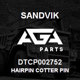 DTCP002752 Sandvik HAIRPIN COTTER PIN | AGA Parts