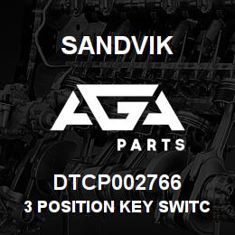DTCP002766 Sandvik 3 POSITION KEY SWITCH ACTUATOR | AGA Parts