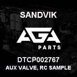 DTCP002767 Sandvik AUX VALVE, RC SAMPLER | AGA Parts