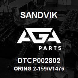 DTCP002802 Sandvik ORING 2-159/V1476 | AGA Parts