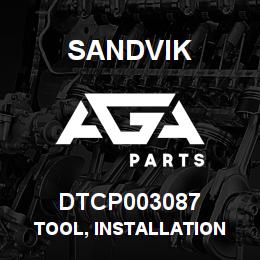 DTCP003087 Sandvik TOOL, INSTALLATION | AGA Parts