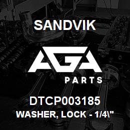 DTCP003185 Sandvik WASHER, LOCK - 1/4" ID | AGA Parts