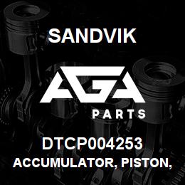 DTCP004253 Sandvik ACCUMULATOR, PISTON, 5000PSI RB | AGA Parts