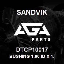 DTCP10017 Sandvik BUSHING 1.00 ID X 1.25 OD X 0.50 L | AGA Parts