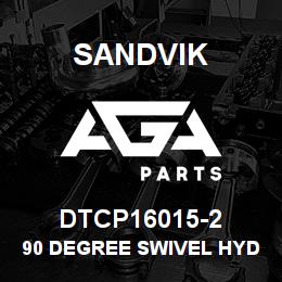 DTCP16015-2 Sandvik 90 DEGREE SWIVEL HYDRAULIC | AGA Parts