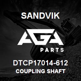 DTCP17014-612 Sandvik COUPLING SHAFT | AGA Parts