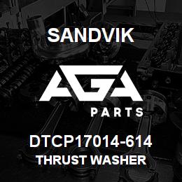 DTCP17014-614 Sandvik THRUST WASHER | AGA Parts