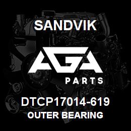 DTCP17014-619 Sandvik OUTER BEARING | AGA Parts