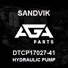 DTCP17027-41 Sandvik HYDRAULIC PUMP | AGA Parts