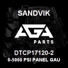 DTCP17120-2 Sandvik 0-5000 PSI PANEL GAUGE | AGA Parts