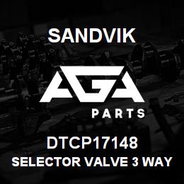 DTCP17148 Sandvik SELECTOR VALVE 3 WAY2 POS | AGA Parts