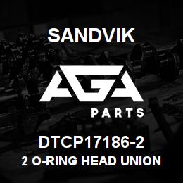 DTCP17186-2 Sandvik 2 O-RING HEAD UNION CODE 61 | AGA Parts
