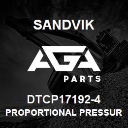DTCP17192-4 Sandvik PROPORTIONAL PRESSURE RELIEF V | AGA Parts
