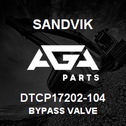 DTCP17202-104 Sandvik BYPASS VALVE | AGA Parts