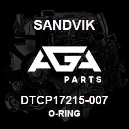 DTCP17215-007 Sandvik O-RING | AGA Parts
