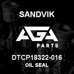 DTCP18322-016 Sandvik OIL SEAL | AGA Parts