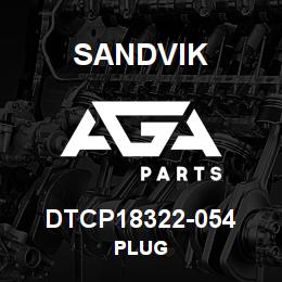DTCP18322-054 Sandvik PLUG | AGA Parts