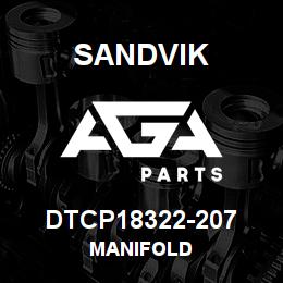 DTCP18322-207 Sandvik MANIFOLD | AGA Parts