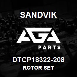 DTCP18322-208 Sandvik ROTOR SET | AGA Parts