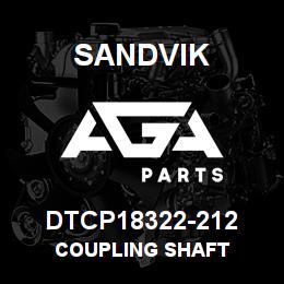 DTCP18322-212 Sandvik COUPLING SHAFT | AGA Parts