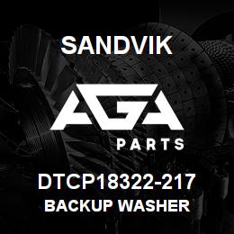 DTCP18322-217 Sandvik BACKUP WASHER | AGA Parts