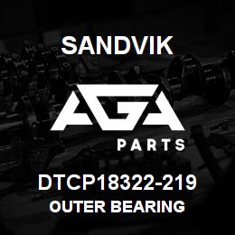 DTCP18322-219 Sandvik OUTER BEARING | AGA Parts