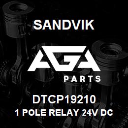 DTCP19210 Sandvik 1 POLE RELAY 24V DC 80A | AGA Parts