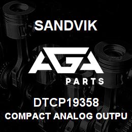DTCP19358 Sandvik COMPACT ANALOG OUTPUT MODULE | AGA Parts