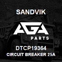 DTCP19364 Sandvik CIRCUIT BREAKER 25A | AGA Parts