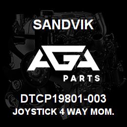 DTCP19801-003 Sandvik JOYSTICK 4 WAY MOM. | AGA Parts