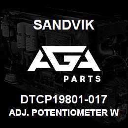 DTCP19801-017 Sandvik ADJ. POTENTIOMETER W/O ELEMENT | AGA Parts