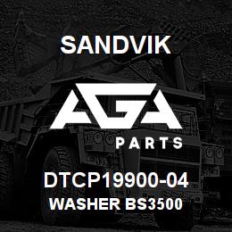 DTCP19900-04 Sandvik WASHER BS3500 | AGA Parts