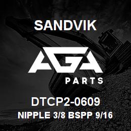 DTCP2-0609 Sandvik NIPPLE 3/8 BSPP 9/16 JI | AGA Parts