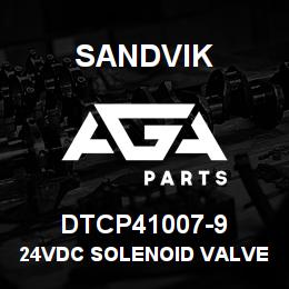 DTCP41007-9 Sandvik 24VDC SOLENOID VALVE | AGA Parts