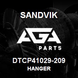 DTCP41029-209 Sandvik HANGER | AGA Parts