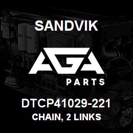 DTCP41029-221 Sandvik CHAIN, 2 LINKS | AGA Parts